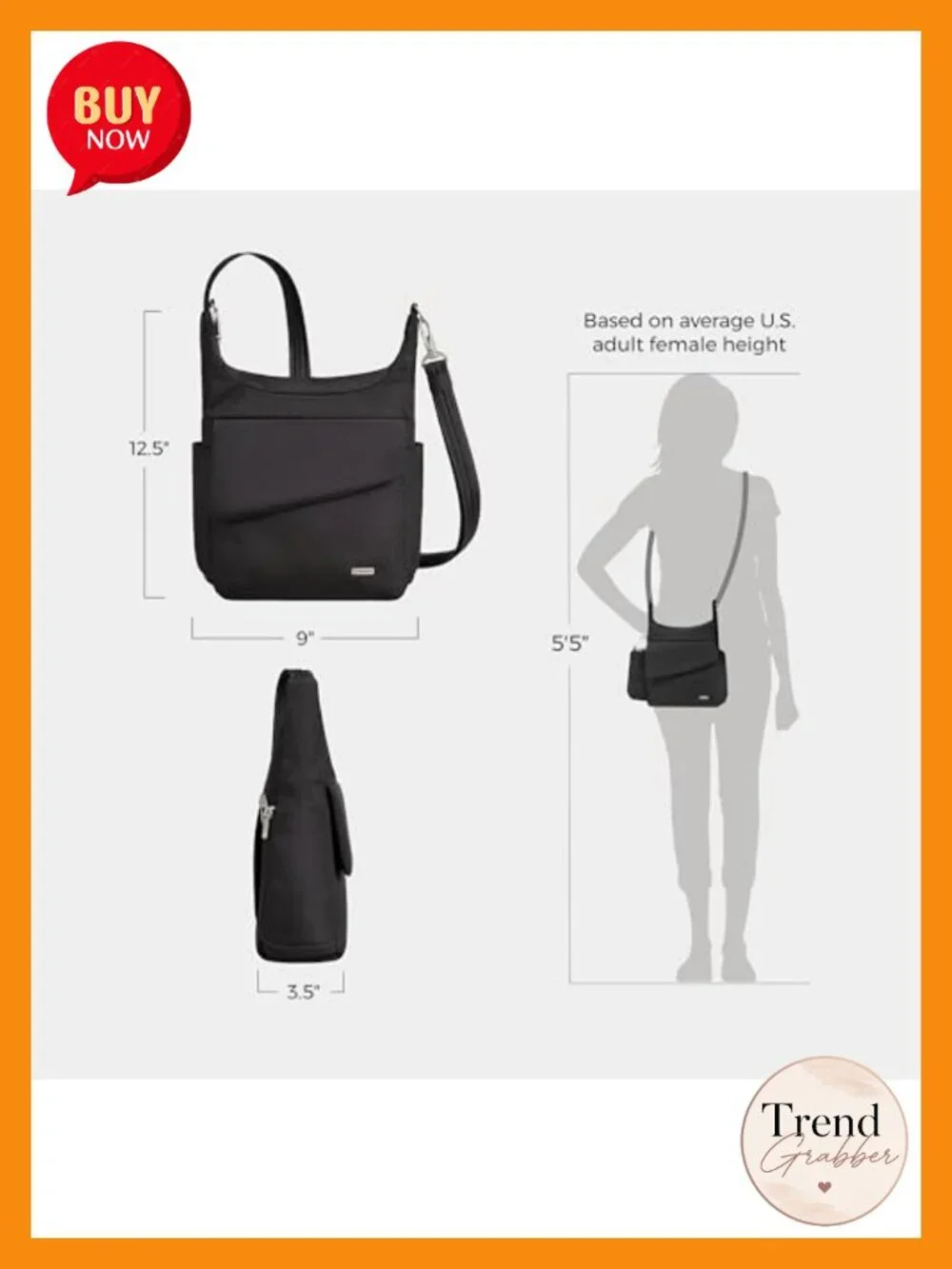 Anti-Theft Messenger Bag with RFID Blocking Laptop Shoulder Travel Bag